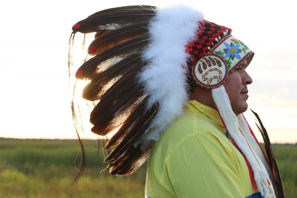 Grand Chief Jerry Daniels Standing in Field