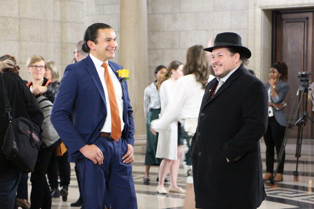 Grand Chief Jerry Daniels and Wab Kinew