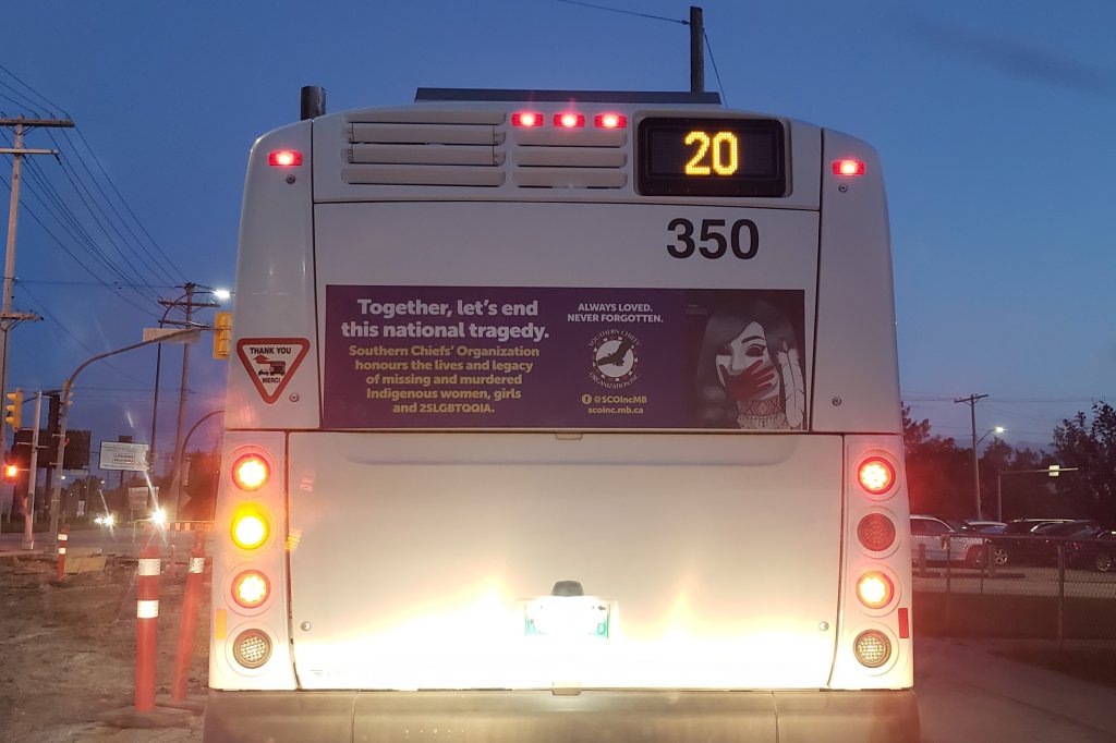 MMIWG2S bus advertisment