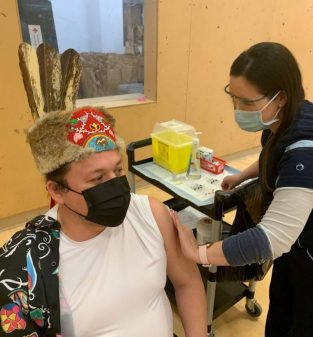Chief Jerry Daniels vaccination